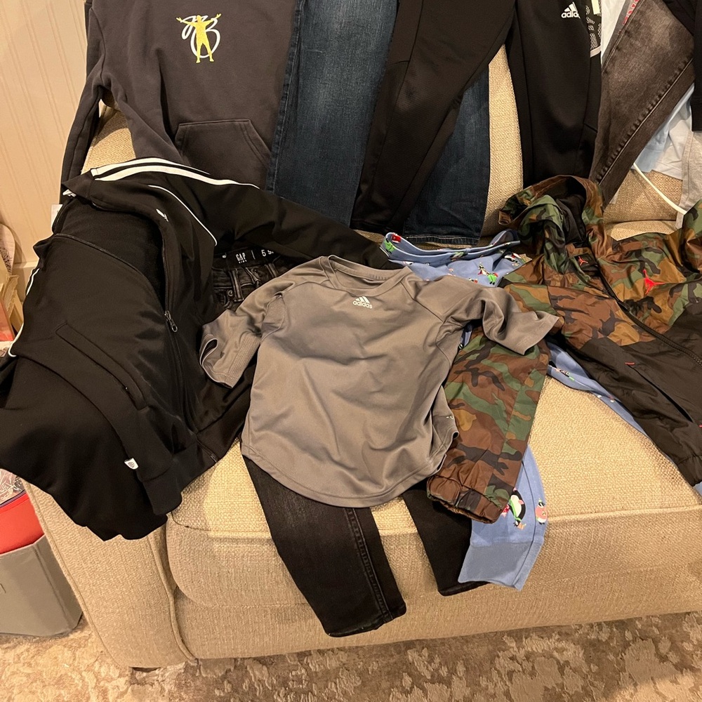 adidas Gray Performance Tee - and many other boys clothing, Size 5-6